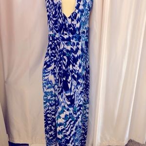 CHICOS Cowl neck, maxi/long, stretch dress